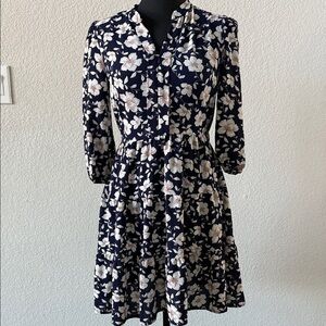 Floral Navy Dress